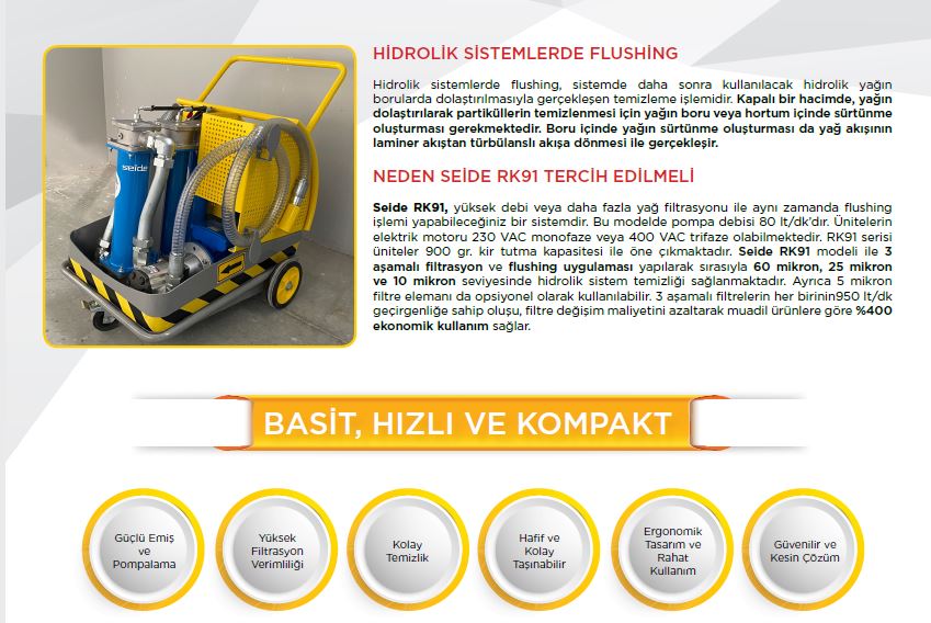 Filtrasyon ve Flushing Makinesi