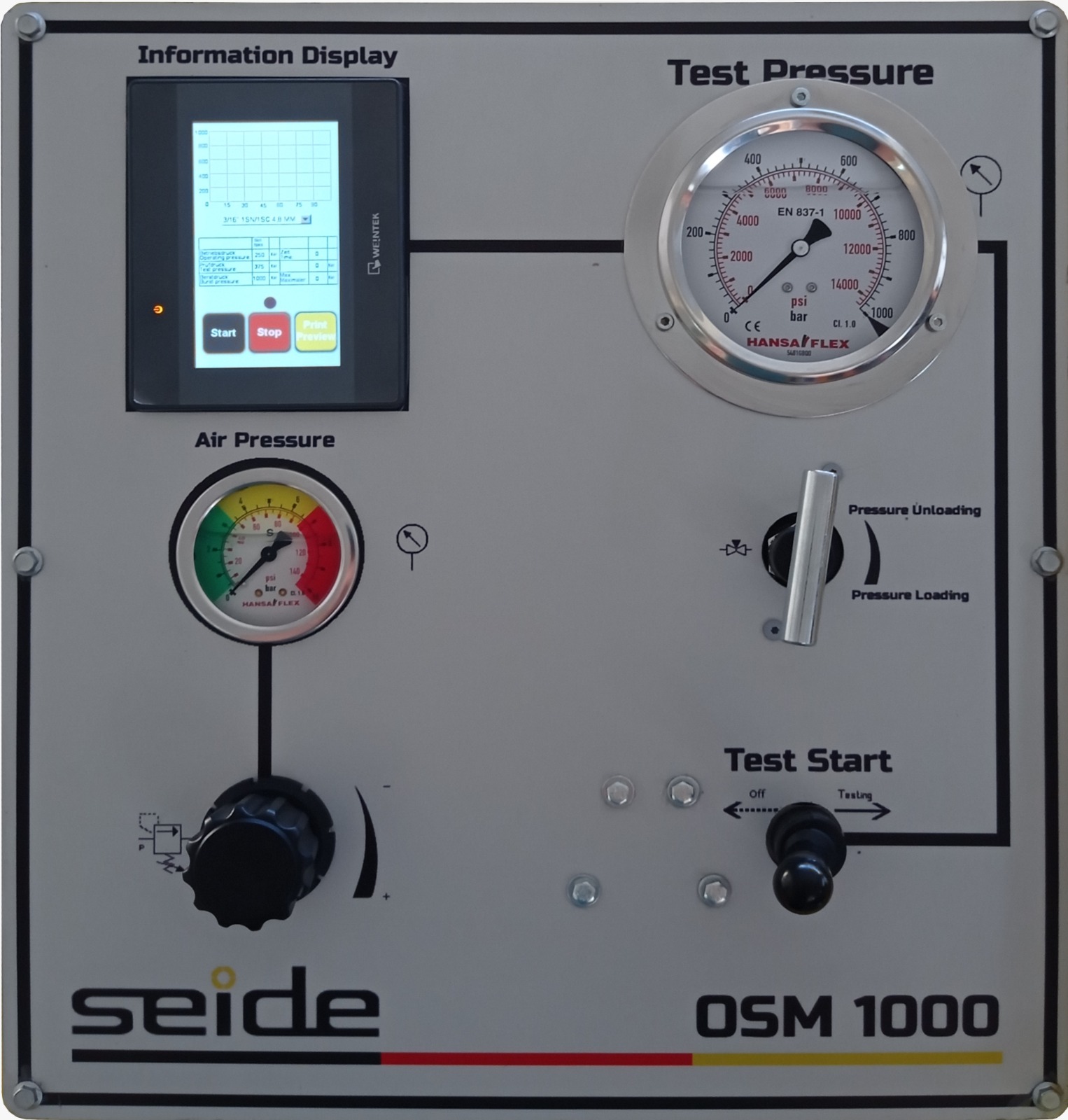 hortum test makinası